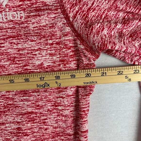 BADGER SPORT WOMEN'S 1/4 ZIP LIGHTWEIGHT PULLOVER IN HEATHERED RED COLOR SIZE XL - Picture 9 of 11